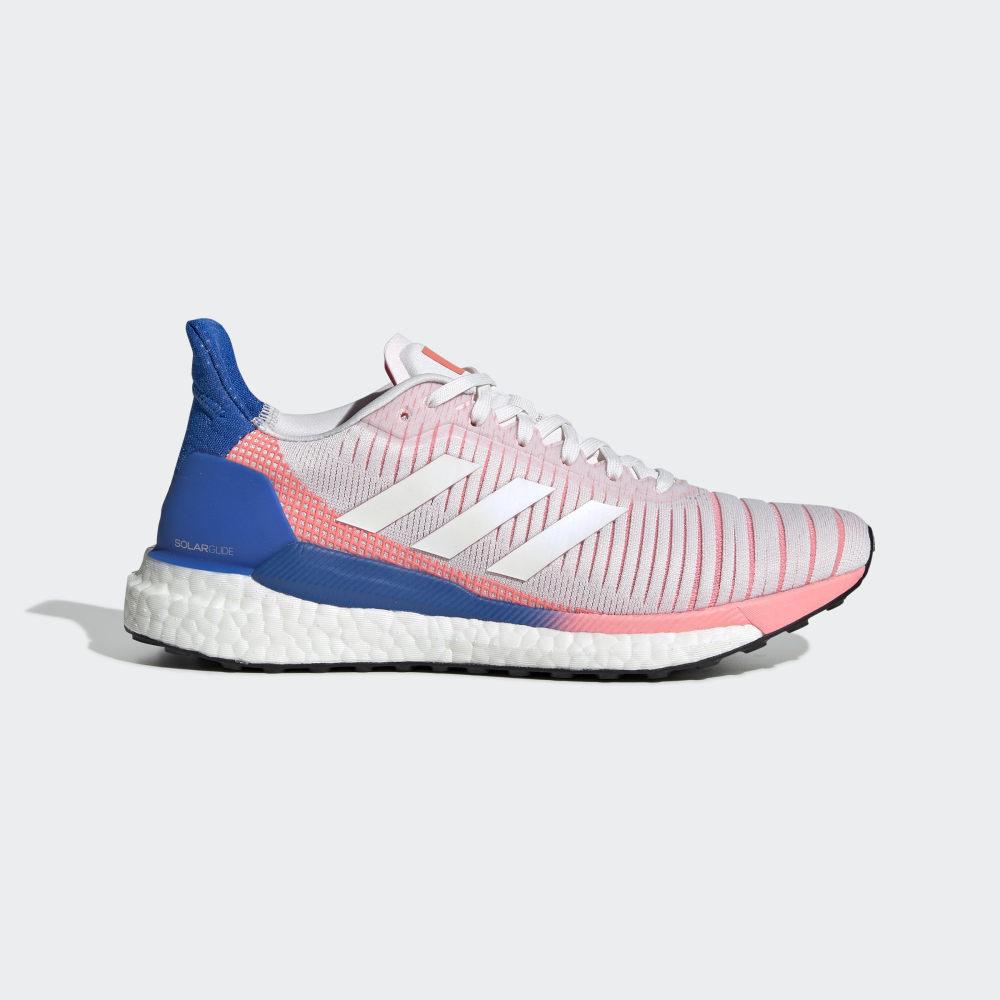Adidasi Alergare Adidas Solar Glide 19 Dama Romania - Albi/Albastri EE4335
